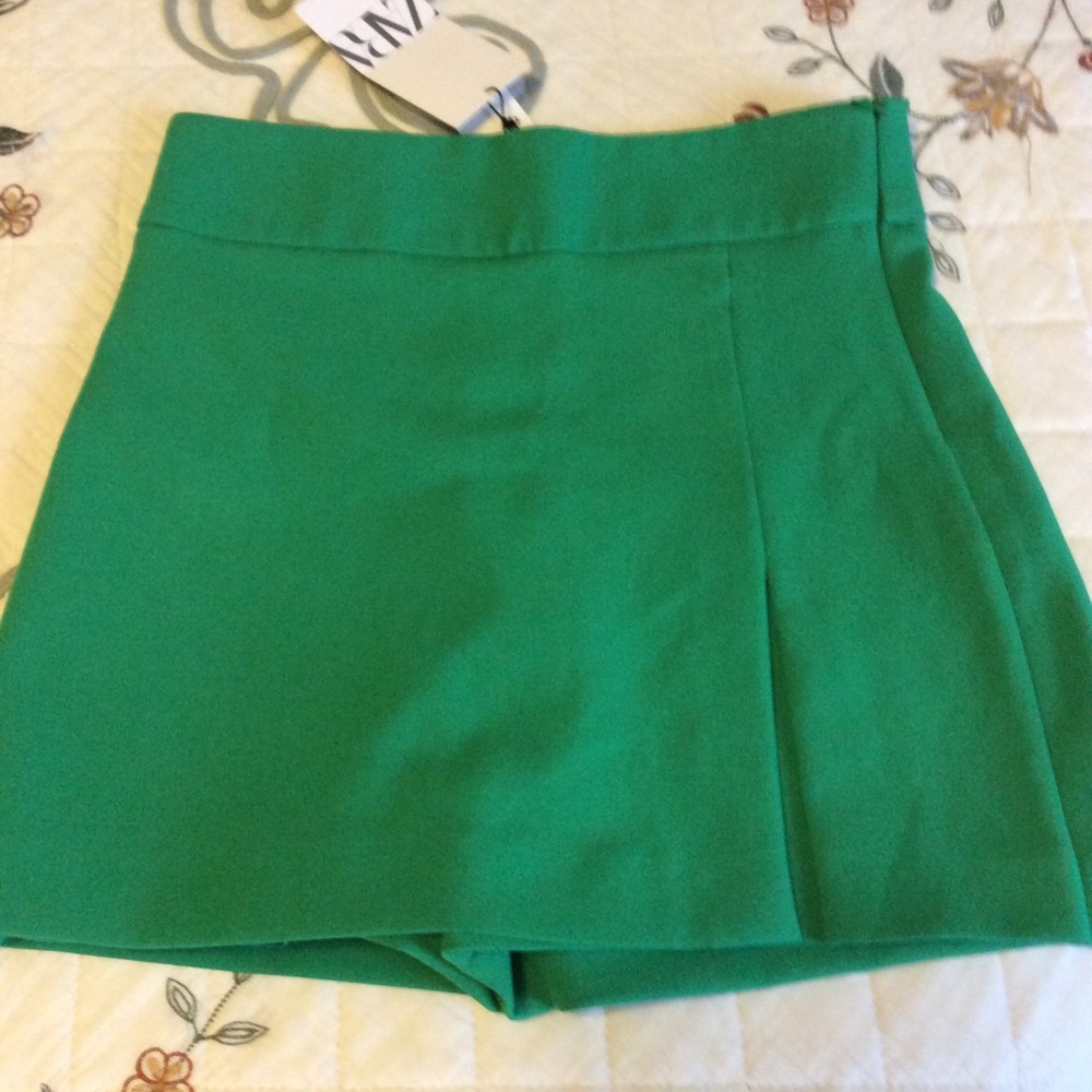 Zara green skirt